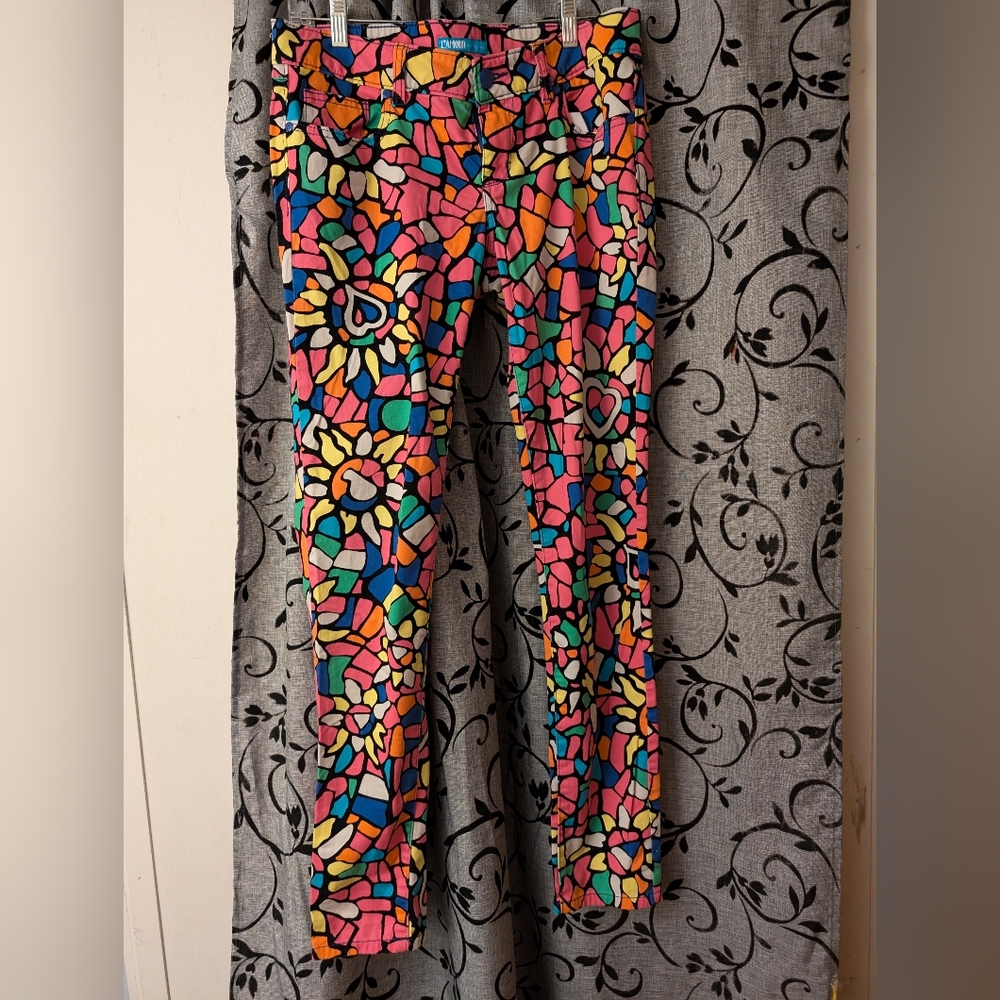 Nanette Lepore Colorful jeans/leggings 11 jr C90